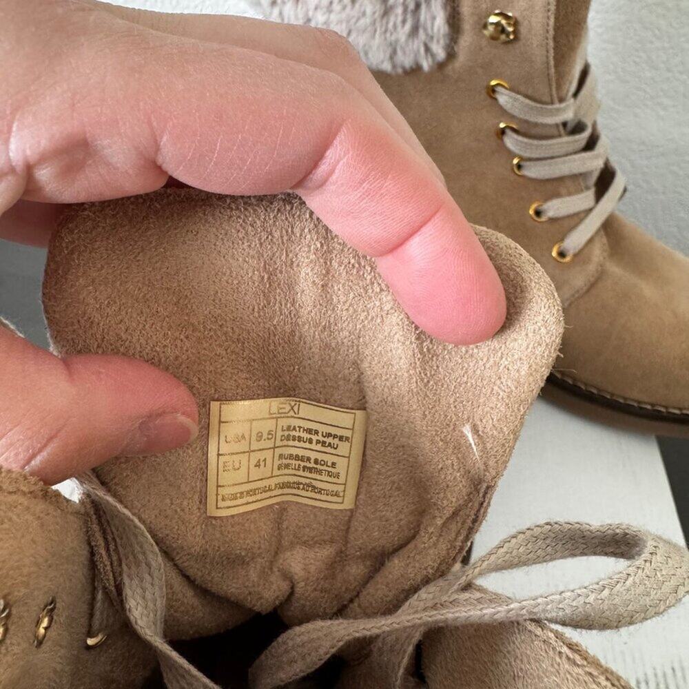 Antonio La Faria | NIB Leather Ankle Lace-up Boots with Side Zip size 9.5 - Picture 11 of 11